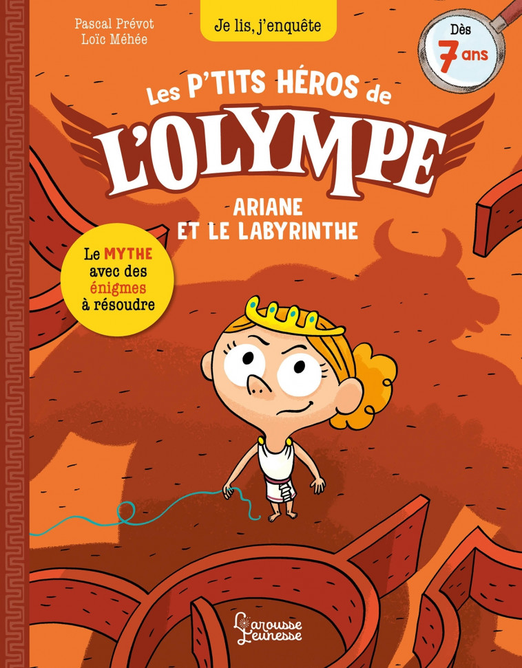 Les petits héros de l'Olympe - Ariane et le labyrinthe - Prévot Pascal, Méhée Loïc - LAROUSSE