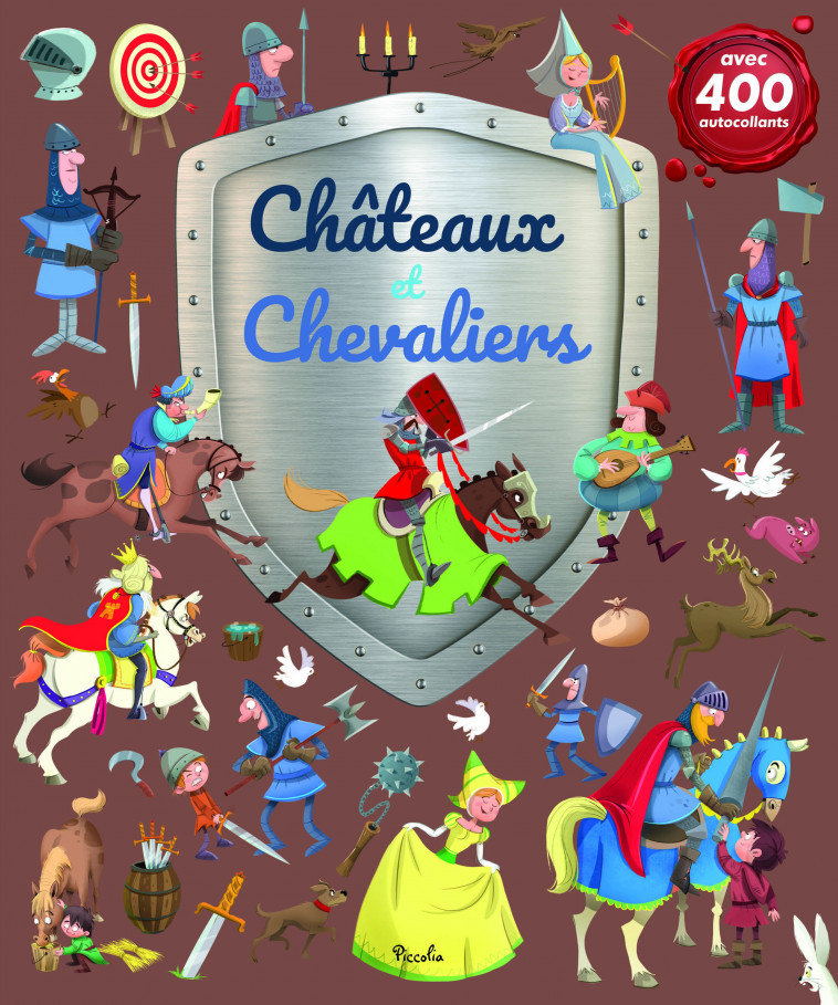 Les chevaliers - 400 autocollants  - Gabriel Cortina - PICCOLIA