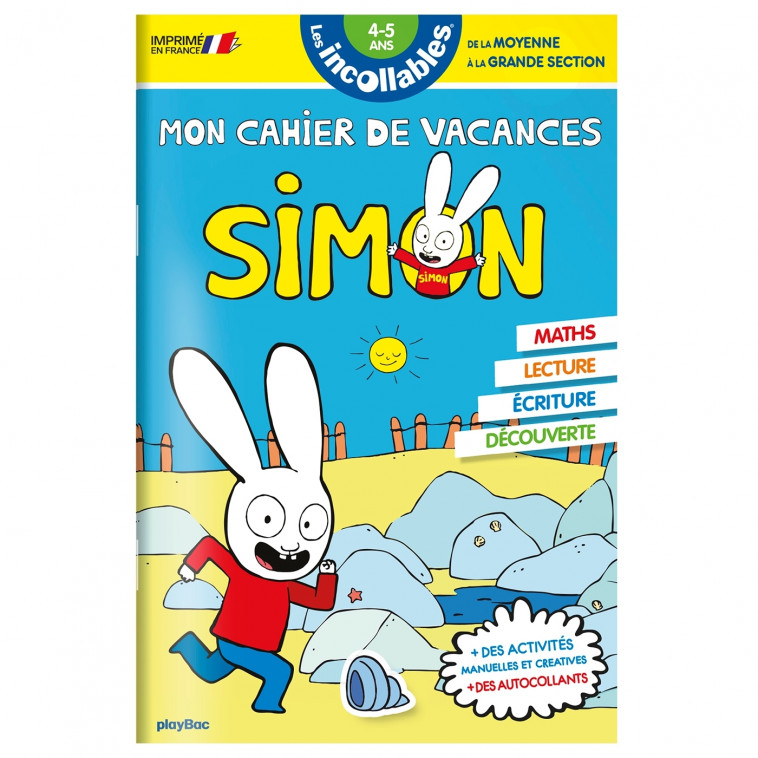 Cahier de vacances 2024 Simon - Les incollables - Moyenne Section à Grande Section - 4/5 ans - Play Bac Éditions Play Bac Éditions,  Play Bac Éditions - PLAY BAC