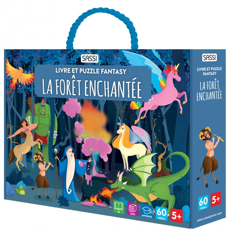 Livre et puzzle fantasy - La forêt enchantée - Sarah Negrel,  AA.VV. - SASSI