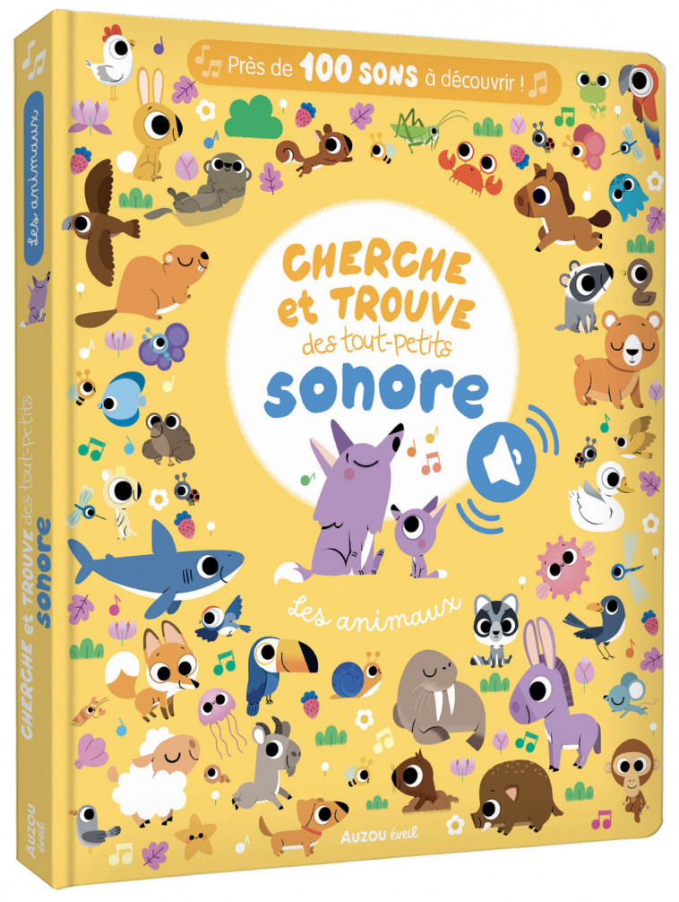 CHERCHE ET TROUVE DES TOUT-PETITS SONORE - LES ANIMAUX - Marta Sorte - AUZOU