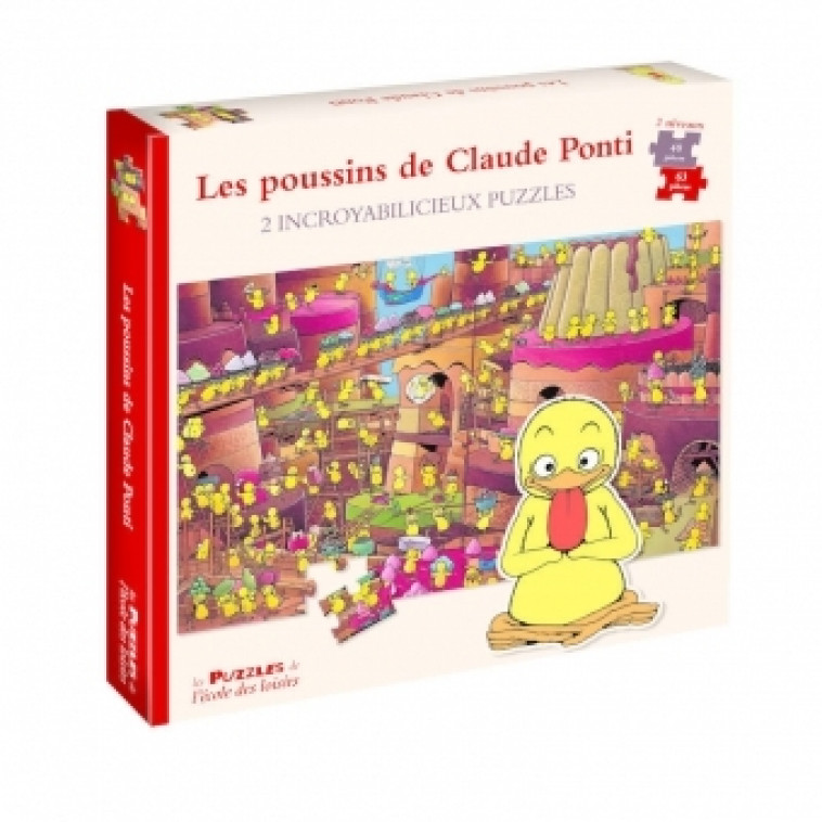 Les poussins de Claude Ponti - 2 incroyabilicieux puzzles - Claude Ponti - EDL