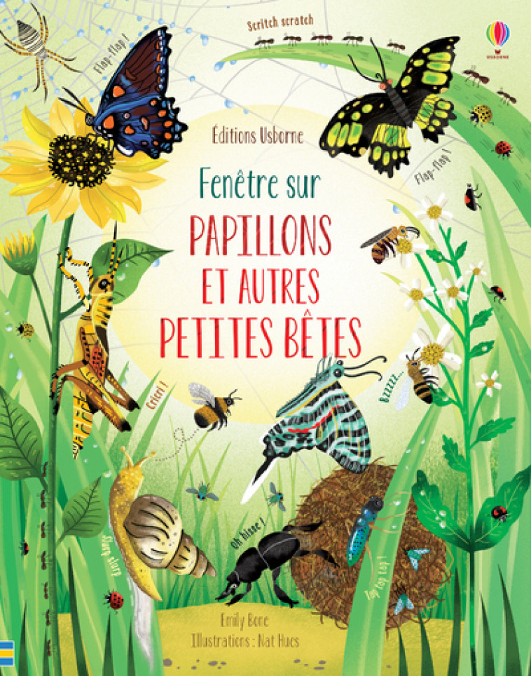 Fenêtre sur - Papillons et autres petites bêtes - Emily Bone, Nat Hues, Helen Edmonds, Holly Lamont, Claire Lefebvre - USBORNE