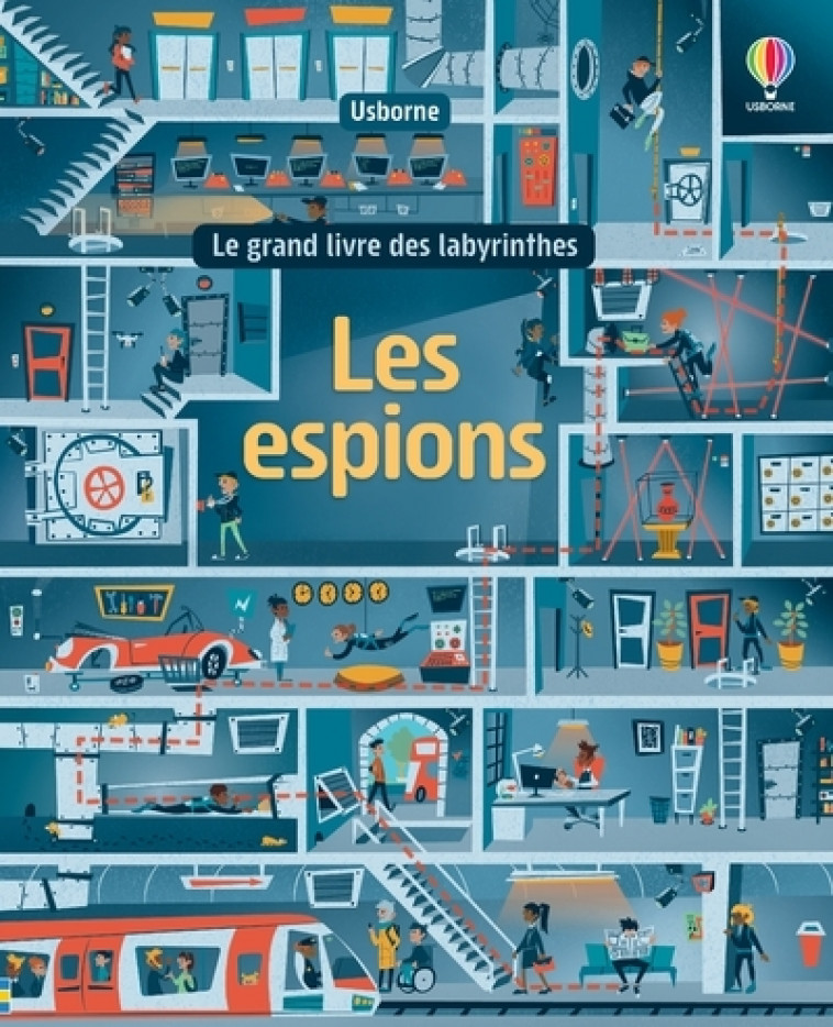 Les espions - Le grand livre des labyrinthes - Sam Smith, Valeria Danilova, Sean Sims, The boy Fitz Hammond The boy Fitz Hammond, Cris Ramos, Hugo Herrera, Claire Thomas, Nathalie Chaput - USBORNE