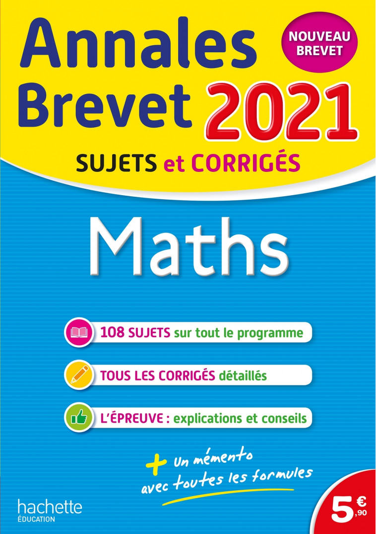 Annales Brevet 2021 Maths - Philippe Rousseau - HACHETTE EDUC