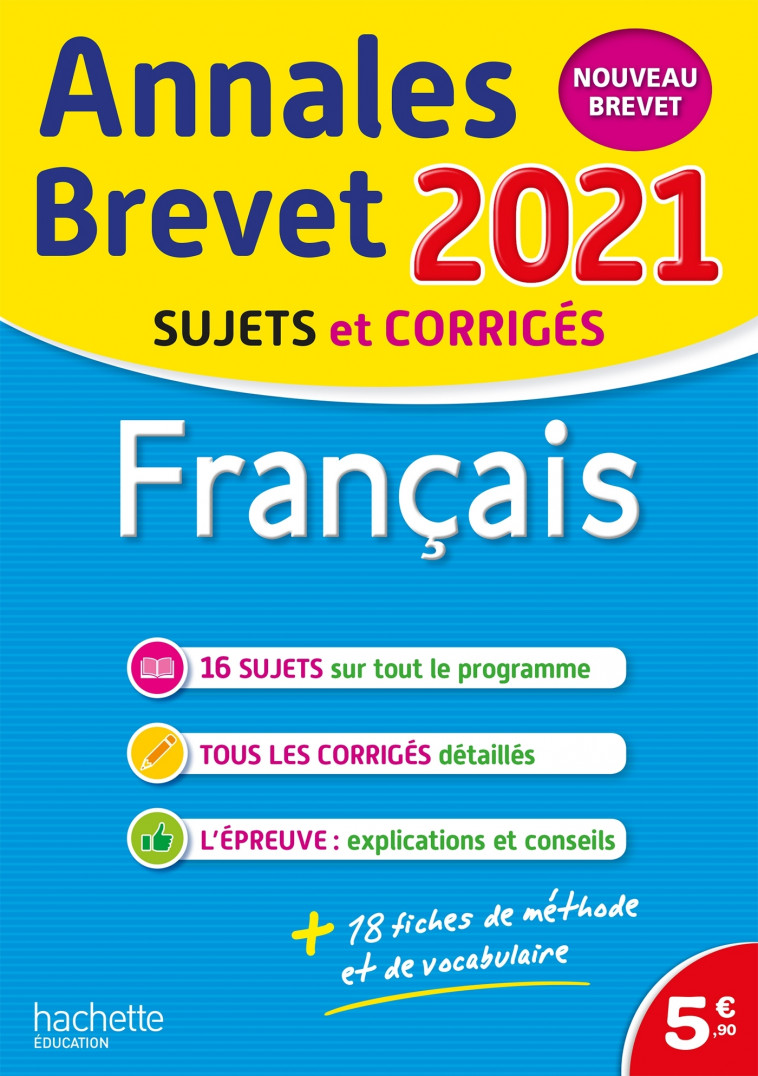 Annales Brevet 2021 Français - Brigitte Réauté, Michèle Laskar - HACHETTE EDUC