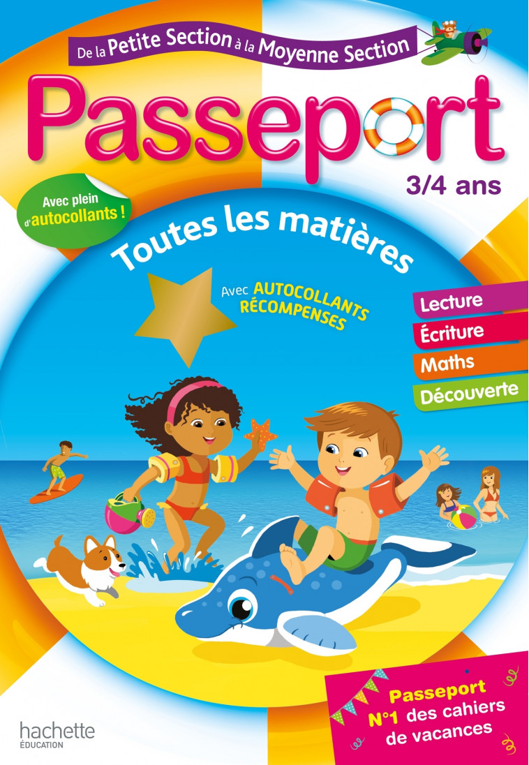 Passeport - De la Petite à la Moyenne section - Cahier de vacances 2022 - Nadia Poure, Marie-Christine Exbrayat, Sylvie Rainaud - HACHETTE EDUC