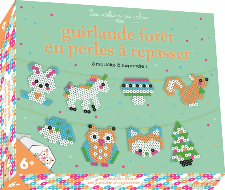 Guirlande forêt en perles à repasser - coffret avec accessoires - Amstramgram Amstramgram - DEUX COQS D OR