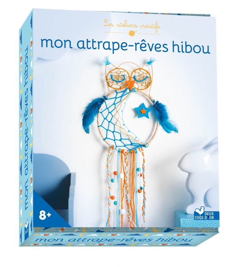 Attrape-rêves hibou - coffret avec accessoires - Virginie Humbert - DEUX COQS D OR