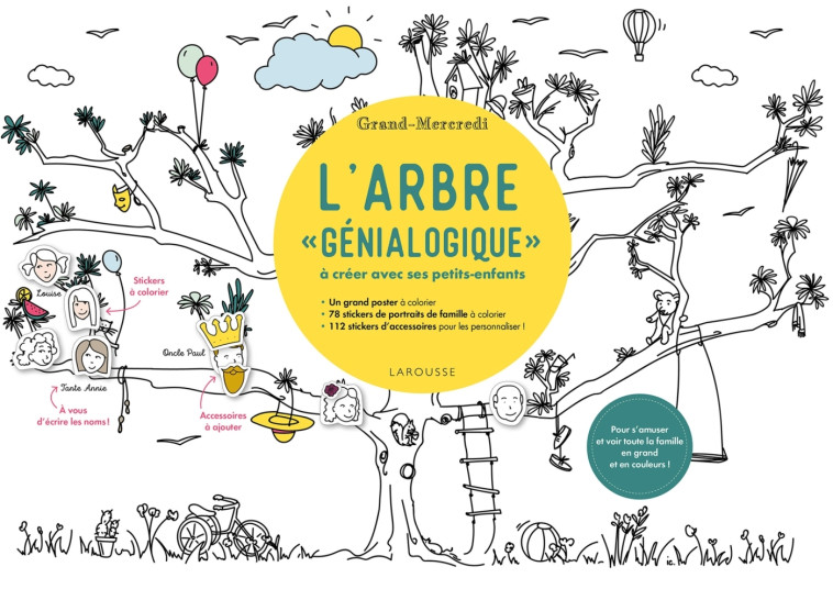 L'ARBRE GENIALOGIQUE A CREER AVEC SES PETITS-ENFANTS PAR GRAND-MERCREDI -  Grand-Mercredi - LAROUSSE