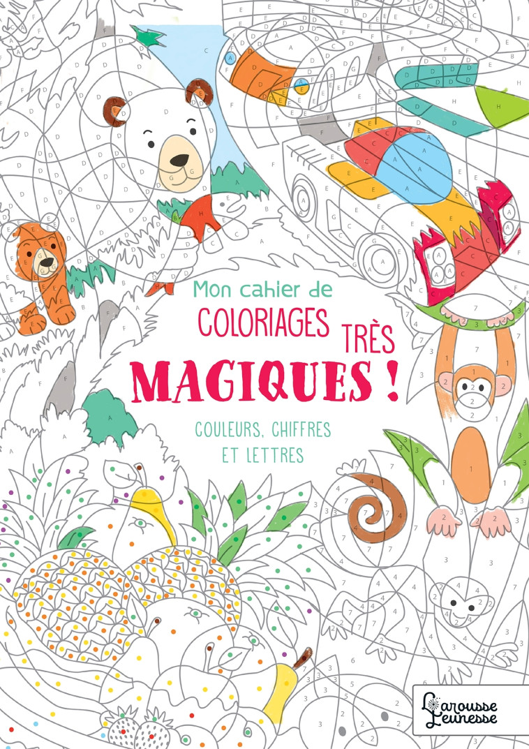 MON CAHIER DE COLORIAGES TRES MAGIQUES - COULEURS, CHIFFRES ET LETTRES - Alain Boyer - LAROUSSE