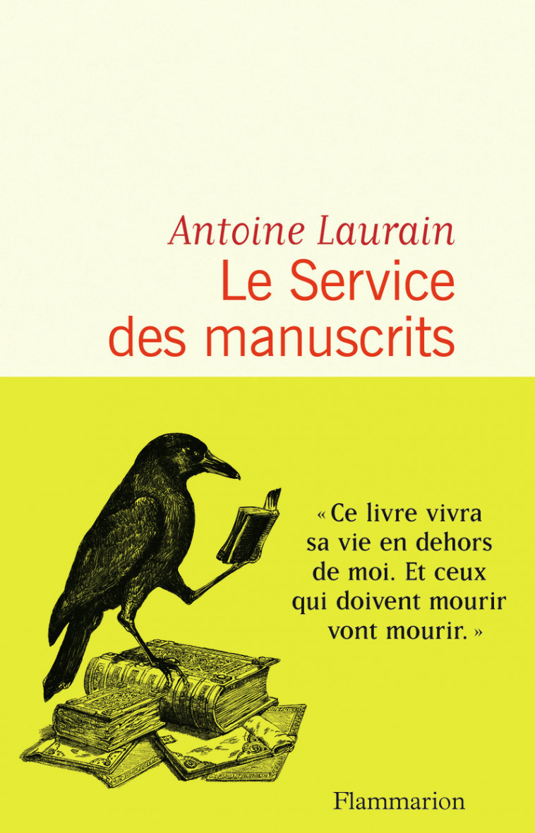 Le Service des manuscrits - Antoine Laurain - FLAMMARION