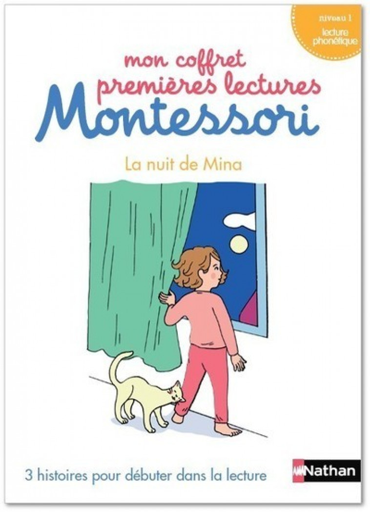 Mon coffret premières lectures Montessori - La nuit de Mina - niveau 1 - Collectif Collectif, Chantal Bouvÿ, Sabine Hofmann, Amandine Meyer - NATHAN