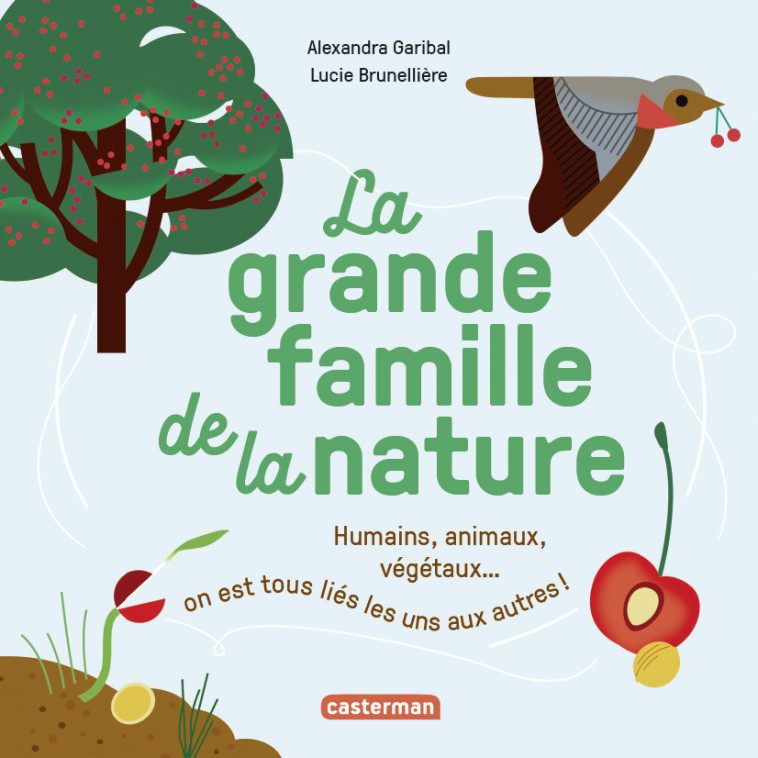 Mes imagiers tout carrés - La grande famille de la nature - Alexandra Garibal, Lucie Brunellière - CASTERMAN