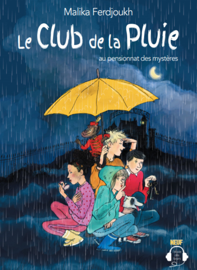 Le club de la pluie au pensionnat des mystères - Malika Ferdjoukh, Clémentine Lu par Niewdanski., Alice Lu par  Butaud, Vincent Lu par De Bouard - EDL