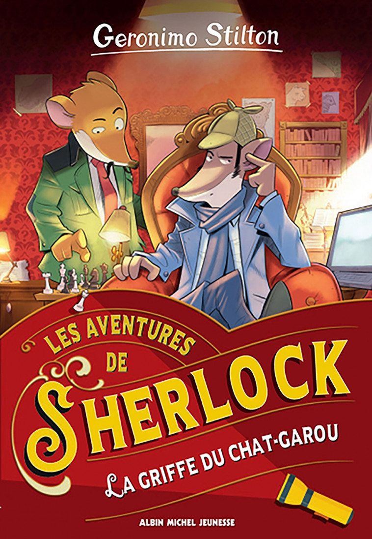 Les Aventures de Sherlock T4 La Griffe du chat-garou - Geronimo Stilton, Marianne Faurobert - ALBIN MICHEL