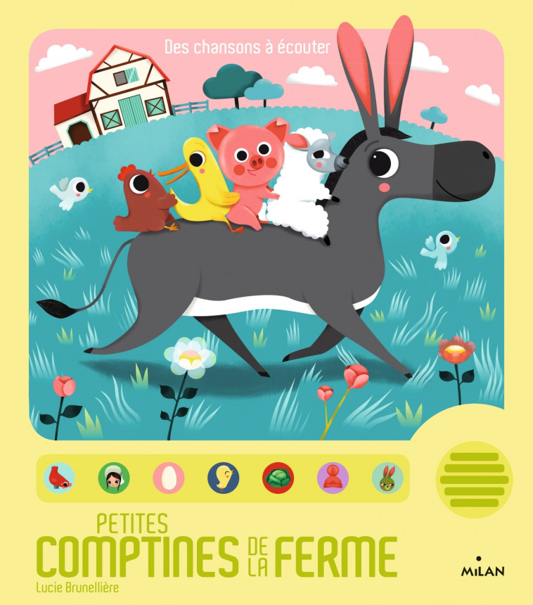 Petites comptines de la ferme - Lucie Brunellière - MILAN