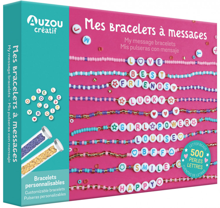 MON COFFRET D'ARTISTE - MES BRACELETS À MESSAGES -  Shiilia - AUZOU