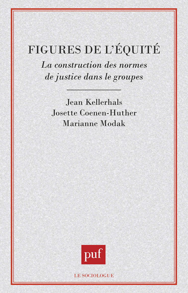 Figures de l'équité - Jean Kellerhals - PUF