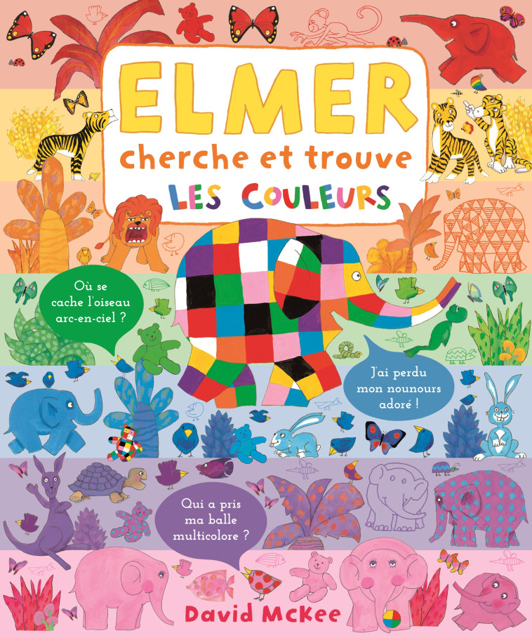 Elmer cherche et trouve - les couleurs - David McKee - KALEIDOSCOPE