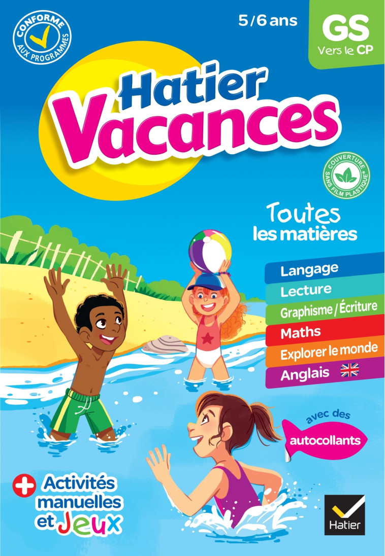 Cahier de vacances 2023 de la Grande section vers le CP 5/6 ans - Florence Doutremepuich - HATIER