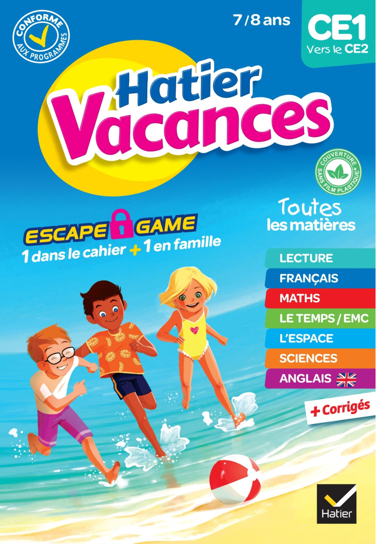 Cahier de vacances 2023 du CE1 vers le CE2 7/8 ans - Bénédicte Idiard - HATIER