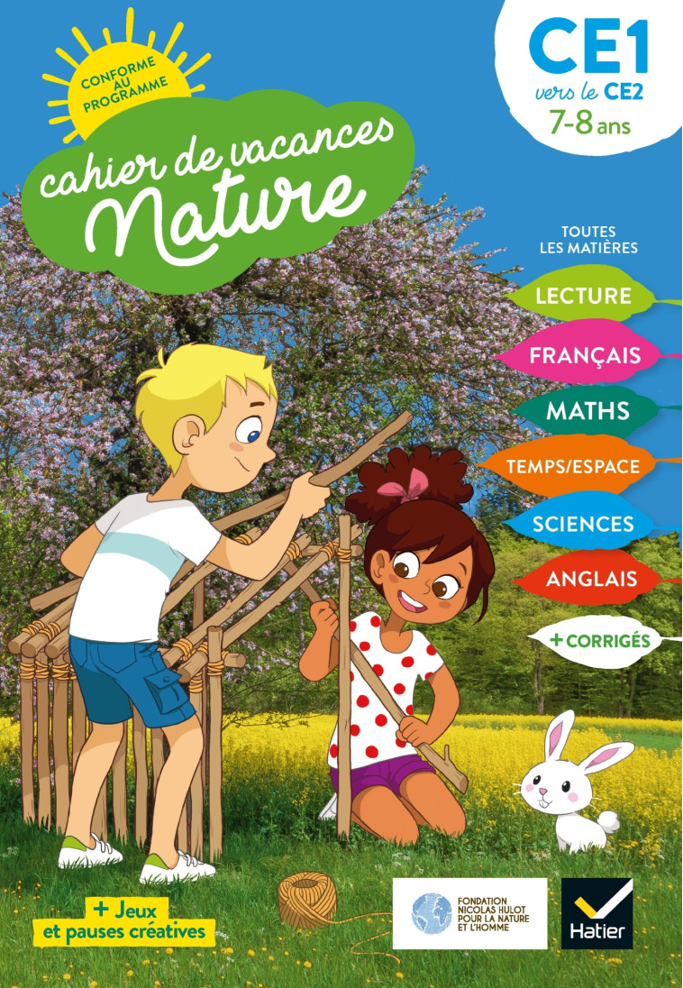 Cahier de vacances Nature 2021 du CE1 au CE2 7/8 ans - Suzanne Rougel - HATIER