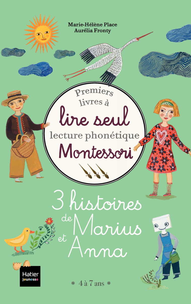 Coffret premiers livres à lire seul - 3 histoires de Marius et Anna niveau 3 Pédagogie Montessori - Marie-Hélène Place - HATIER JEUNESSE