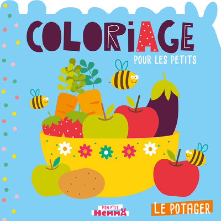 Mon P'tit Hemma Coloriage pour les petits - Le potager -  Carotte et Compagnie - HEMMA