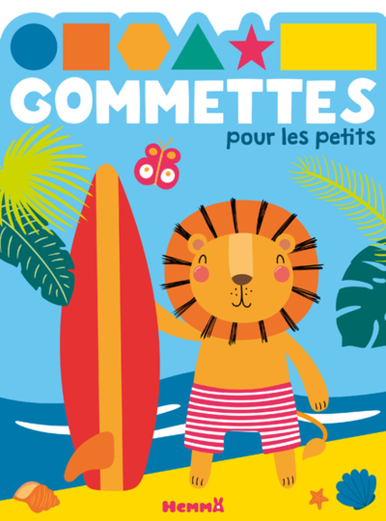 Gommettes pour les petits (Lion surf) -  Collectif - HEMMA