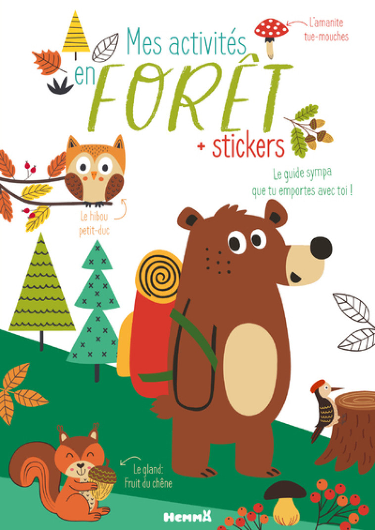 Mes activités en forêt + stickers -  Collectif - HEMMA