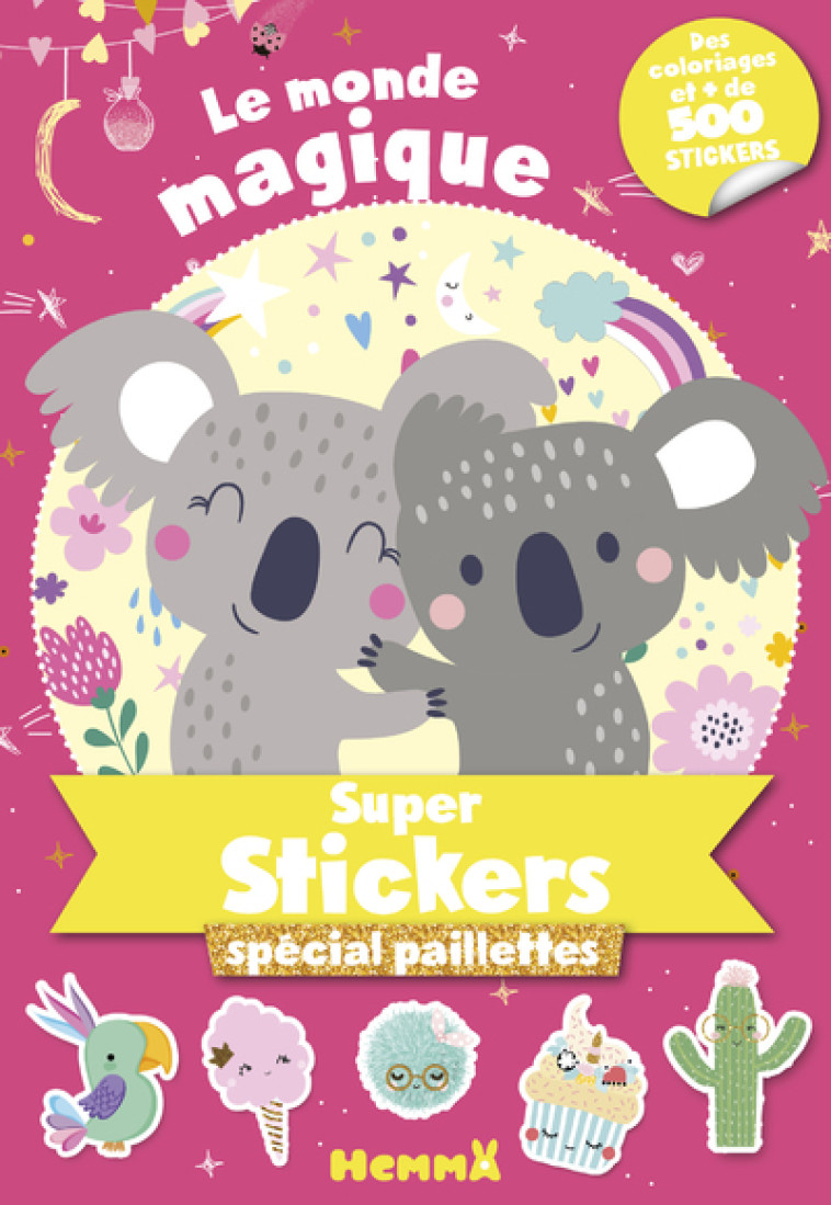 Le Monde magique - Super stickers spécial paillettes -  Collectif - HEMMA