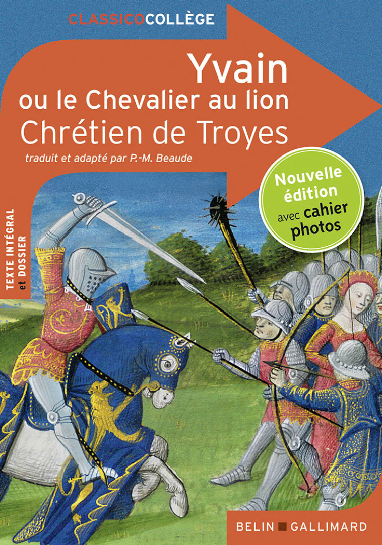 Yvain ou le Chevalier au lion - Chrétien de Troyes - BELIN EDUCATION