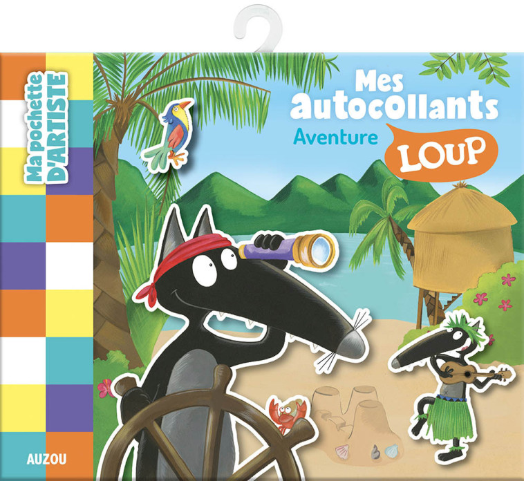 MA POCHETTE D'ARTISTE - MA POCHETTE D'AUTOCOLLANTS LOUP - AVENTURE - Orianne Lallemand - AUZOU