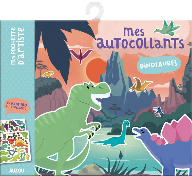 MA POCHETTE D'ARTISTE - MES AUTOCOLLANTS DINOSAURES - Claire Wortemann - AUZOU