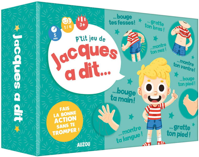 P'TITS JEUX - P'TIT JEU DE JACQUES A DIT - Sam RENNOCKS - AUZOU