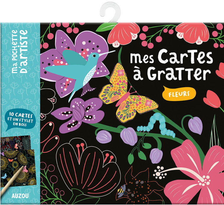 MA POCHETTE D'ARTISTE - MES CARTES À GRATTER - FLEURS - Melissa ARMSTRONG - AUZOU