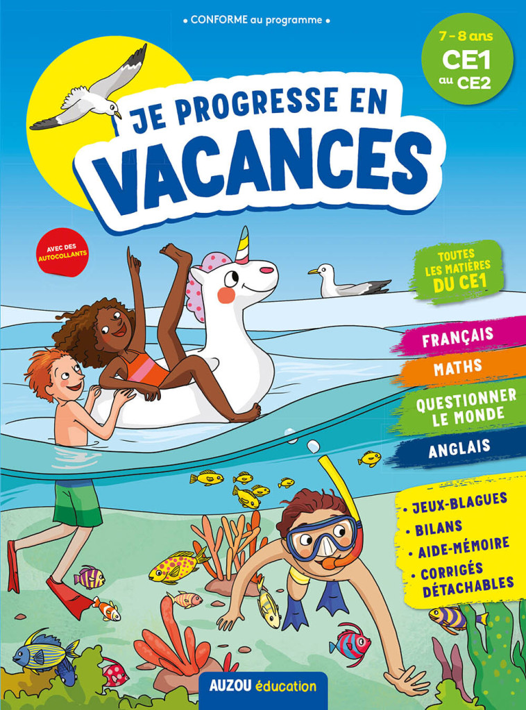 JE PROGRESSE EN VACANCES - CE1 AU CE2 - Emilie Maraillac - AUZOU