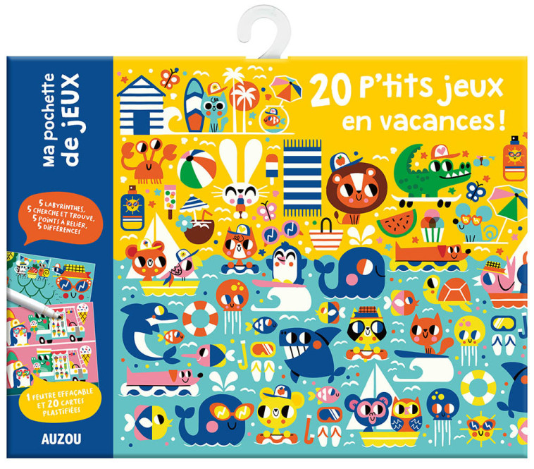 MA POCHETTE DE JEUX - 20 P'TITS JEUX EN VACANCES ! -  PINTACHAN - AUZOU