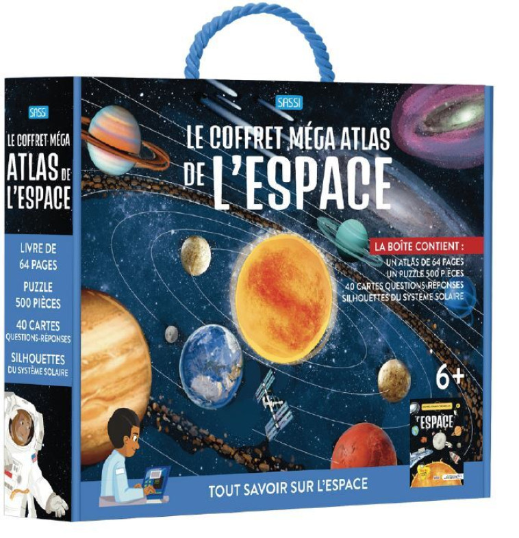 Le coffret méga atlas de l'espace. Tout savoir sur l'espace  -  Aa. Vv. - SASSI