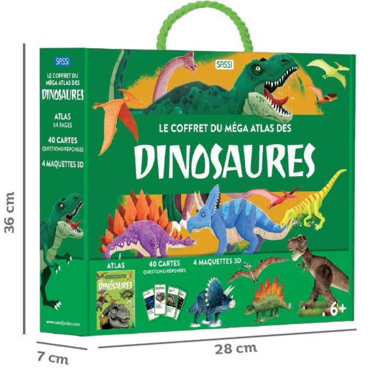 Le coffret du méga atlas des dinosaures  - Giulia Pesavento - SASSI