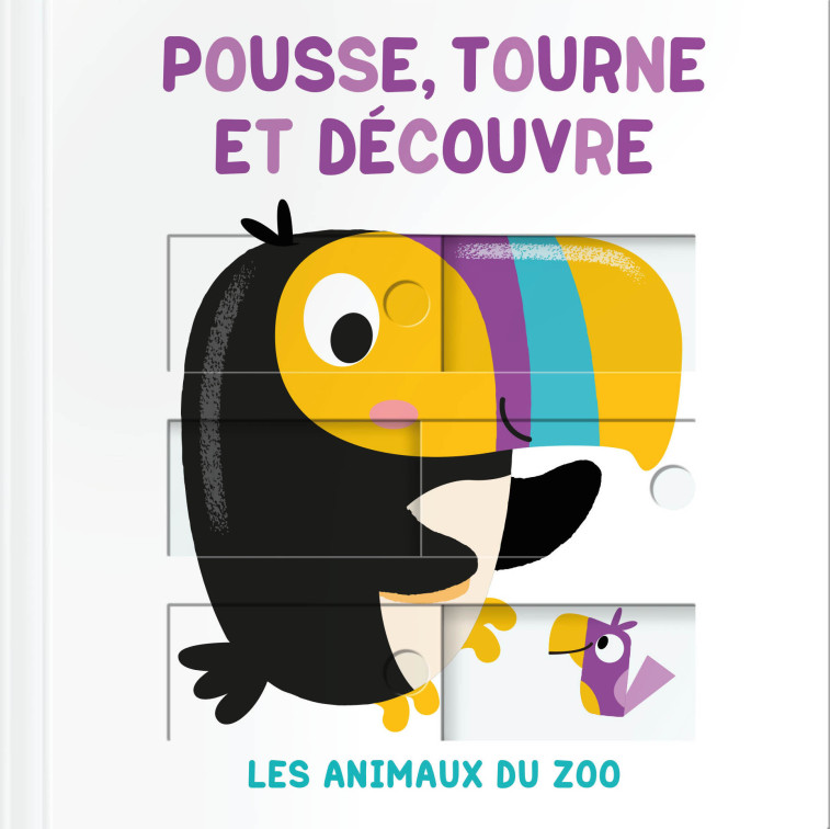 Les animaux du zoo pousse tourne -  Collectif - TAM TAM EDTS