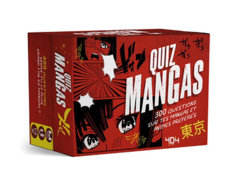 Mini quiz manga : 300 questions ! -  Animotaku - 404 EDITIONS