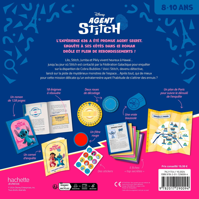 STITCH - Le coffret d'enquête de l'Agent Stitch - Disney -  - DISNEY HACHETTE