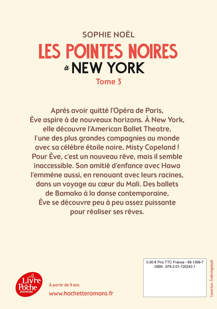 Les pointes noires à New York - Tome 3 - Sophie Noël - POCHE JEUNESSE