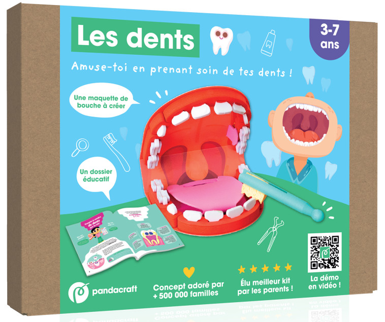 Les dents - kit Pandacraft 3-7 ans -  - PANDACRAFT