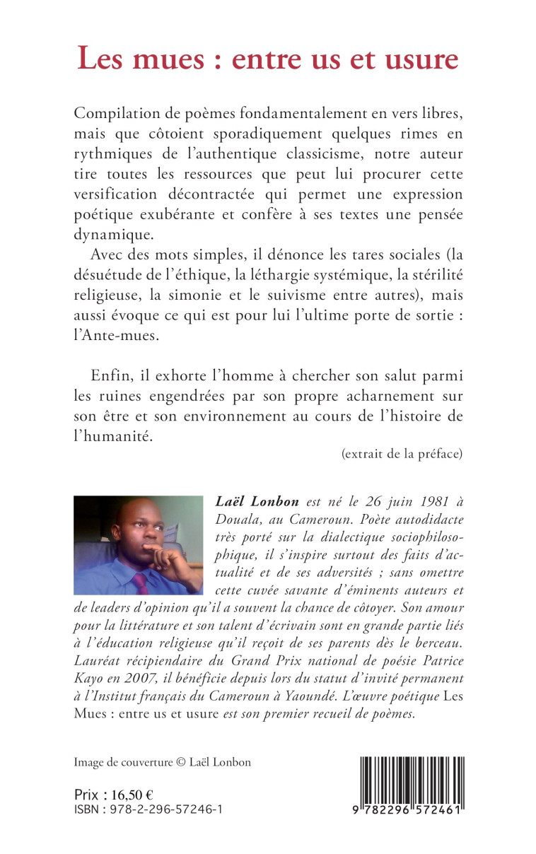 Les mues : entre us et usure - Laël Lonbon - L'HARMATTAN