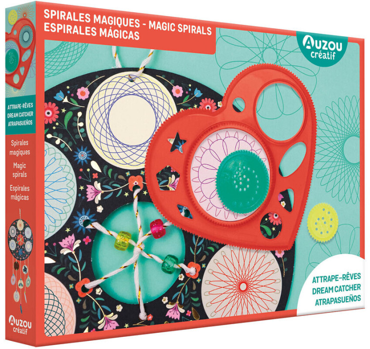 Mon coffret d'artiste - Spirales magiques - attrape-rêves -  Collectif - AUZOU