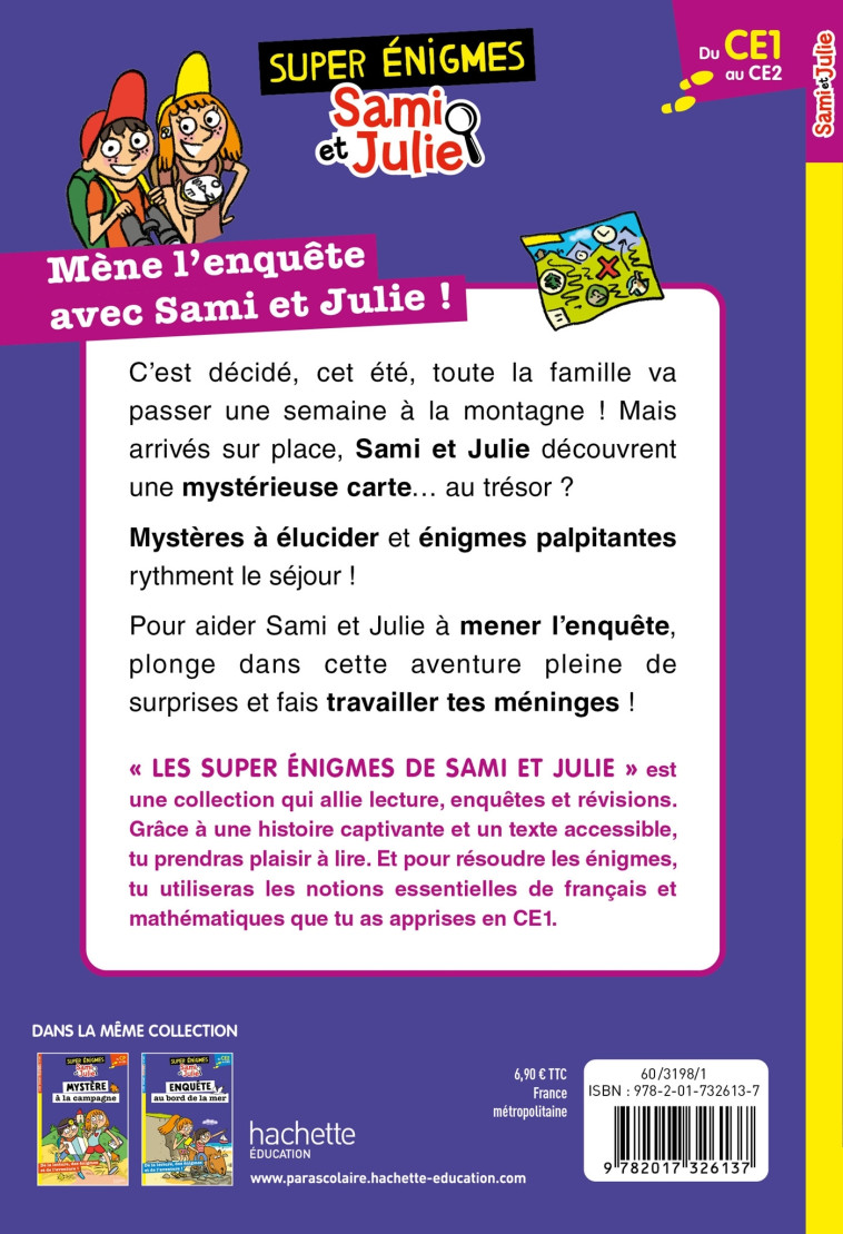 Les super énigmes de Sami et Julie - Du CE1 au CE2 - Sophie De Mullenheim - HACHETTE EDUC
