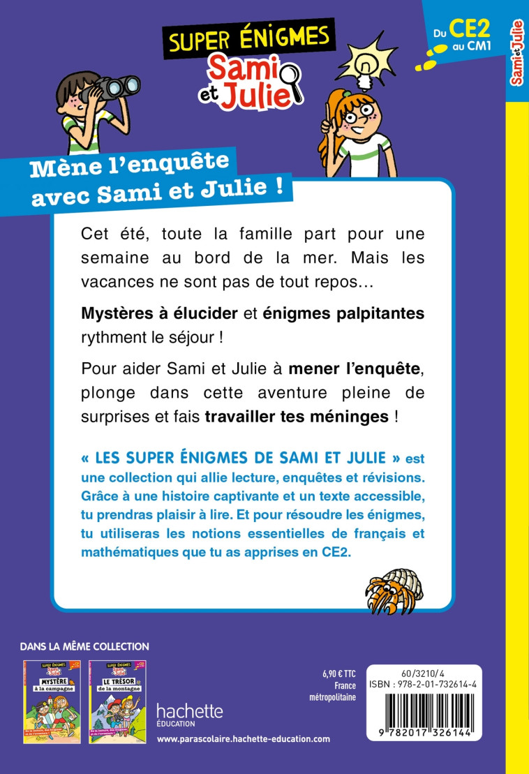 Les super énigmes de Sami et Julie - Du CE2 au CM1 - Sophie De Mullenheim - HACHETTE EDUC